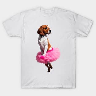 Posing Pretty: Cocker Spaniel Pink Tutu Tee T-Shirt